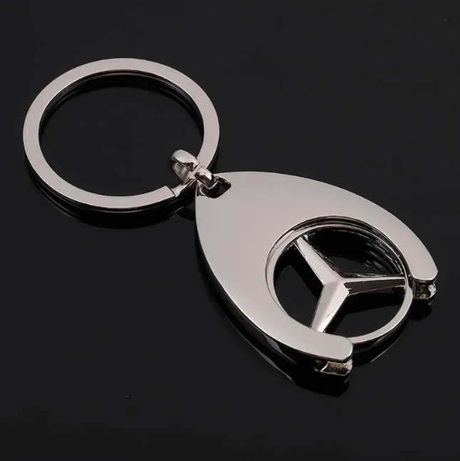 Mercedes-Benz Winkelwagenmunt Sleutelhanger